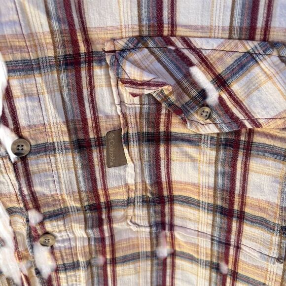 Columbia Men's 2XL Plaid Short Sleeve Button-Up Shirt Multicolor Casual - Picture 4 of 5